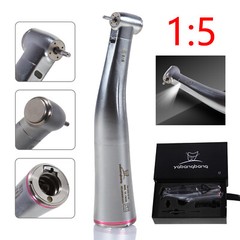 Dental 1:1/1:4.2/1:5 Increasing Fiber Optic LED Contra Angle Handpiece SANDENT F