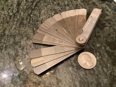 Used Armstrong 22 Pc. 0.004 to 0.025 inch Standard Length Feeler Gauge Pack