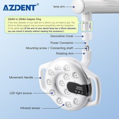 8 Types Dental LED Lamp Oral Light For Unit Chair adjustable Induction Sensor