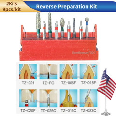 Dental Reverse Preparation Direction Fissure Drill Sliver Diamond Enamel Burs