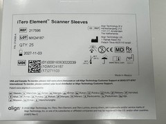 iTERO Element Sleeves – Single Use Disposable Scanner Sleeves, 25 per box
