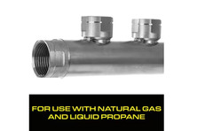 3/4 In. X 3/4 In. X (4) 1/2 In. CSST FIPT Stainless Steel Manifold