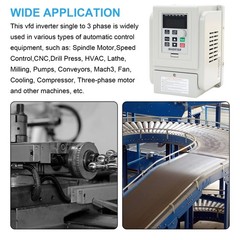 220V 2.2KW Variable Frequency Drive Inverter CNC VFD VSD Single To Three Phase
