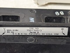 Siemens 75D73251D Magnetic Coil for Size 3 – 3.5 Starter Contactor 200-208 Volt