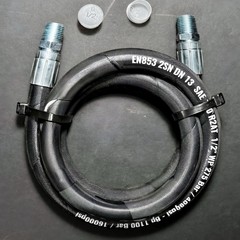 1/2″ Hydraulic Hose Assembly with 1/2 Male Pipe NPT Ends, (4,000psi)