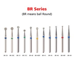 5Pc/pack Dental Fresas de diamante Bur Fit High Speed Handpiece Friction Grip DS