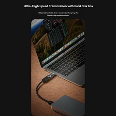 USB C Adapter LED Wattage Display 140W 40Gbps 8K USB C Extension PD3.1 Type7733