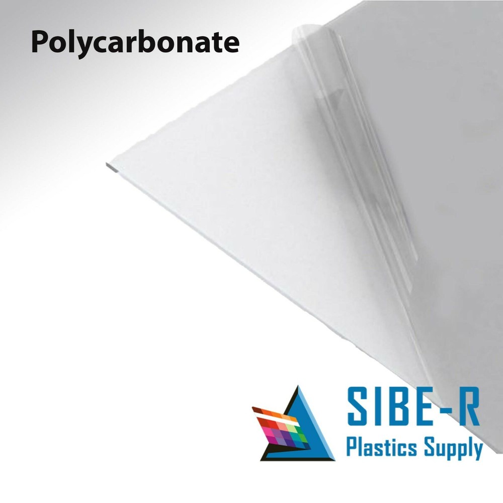 Polycarbonate Plastic Sheet – 1/4″ (6mm) Thick – Clear – 36″ x 12″