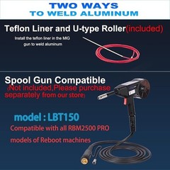 Reboot 250A 8-in-1 MIG/TIG/Stick RBM2500 PRO+500A Holder,120/240V Full Kit .