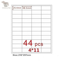 Amazon FBA Label (200 Sheets 8800 Labels) 44-up labels 48.5*25.4mm on A4