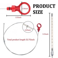Automatic Transmission Dipstick with O-Sealing 52.75×1.36×0.2 inch, for Dodge