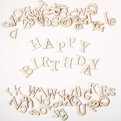 Blulu 248 Pcs 1 Inch Wood Alphabet Letters approx. 1 x 1 inch, Color