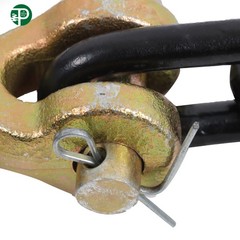 G80 Transport Binder Chain 1/4″ × 14 Ft | Tow Chain with Clevis Grab Hooks