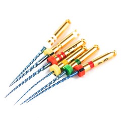 Easyinsmile 6Pcs Dental Endo Rotary Files X-Pro Gold Taper NITI Endodontic Files