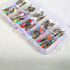 200 * Mixed Color Nylon Latch Flat Dental Polishing Polisher Prophy Brushes
