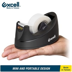 Excell Mini Desktop Tape Dispenser 3/4″ Tape 1″ Core, Lightweight OFC, No Tape