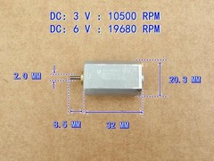 1pcs For Mabuchi 180PH-3048 DC3V 10500rpm High-Speed Motor Toy Car Boat Aircraft