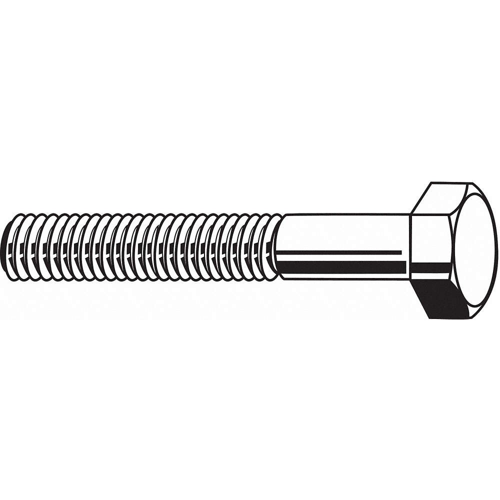 GRAINGER APPROVED U04100.087.0800 HxHdCpScrw,Steel,8″,7/8″-9,1PK 6RME3