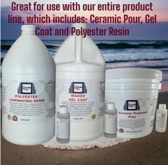 Polymer World Polyester Resin 3 Gallons For Boats RV’s Canoes Fiberglass Autos