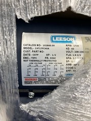 LEESON C4T17FC40A 102860.00 1/2HP 1725RPM TEFC 208-230V 3PH Motor