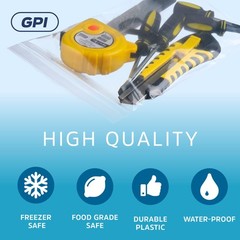 GPI – 6 Mil, Extra Heavy-Duty, 6″ x 9″ Clear Plastic Reclosable Zip Bags, Qua…