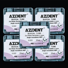 AZDENT Dental Orthodontic Buccal Tubes 1st 2nd Molar Tube Roth MBT 022 Bondable