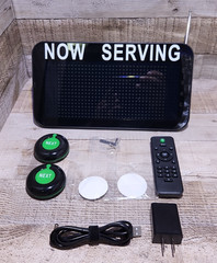 Now Serving Number System Take a Number System Number Calling System with 2 D…