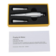 Dental Hygiene Prophy Air Motor Handpiece 3 Nose Cones 4 Holes 360 Degree Swivel