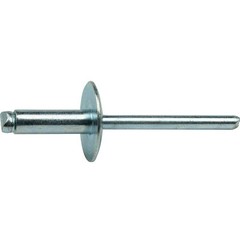 Large Flange Pop Rivets 1/4″ x 1/4″All Steel (8-4) Dome Head Qty 25