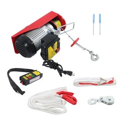 Mini Electric Hoist 1320lbs Crane Winch w/ Wireless Remote Control 1150W 110V