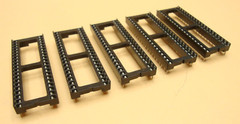 40-Pin DIP IC Socket Adaptor Solder Type 2.54mm Pitch (Qty 5) USA SELLER