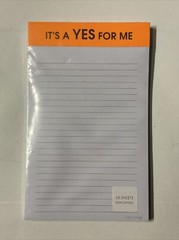 Chez Gagne, “It’s A Yes For Me”, Notepad, 5″ x 8″