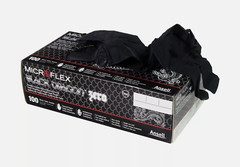 Microflex Black Dragon Powder Free Nitrile Exam Gloves Medium -Box of 100 Gloves