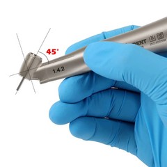 SANDENT Dental Optic Fiber 1:4.2 increasing Handpiece 45°Angle Fit FG 1.6mm