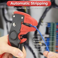 WGGE Automatic Wire Stripper and Cutter, 2 IN 1 Wire Stripper Tool, Adjustable