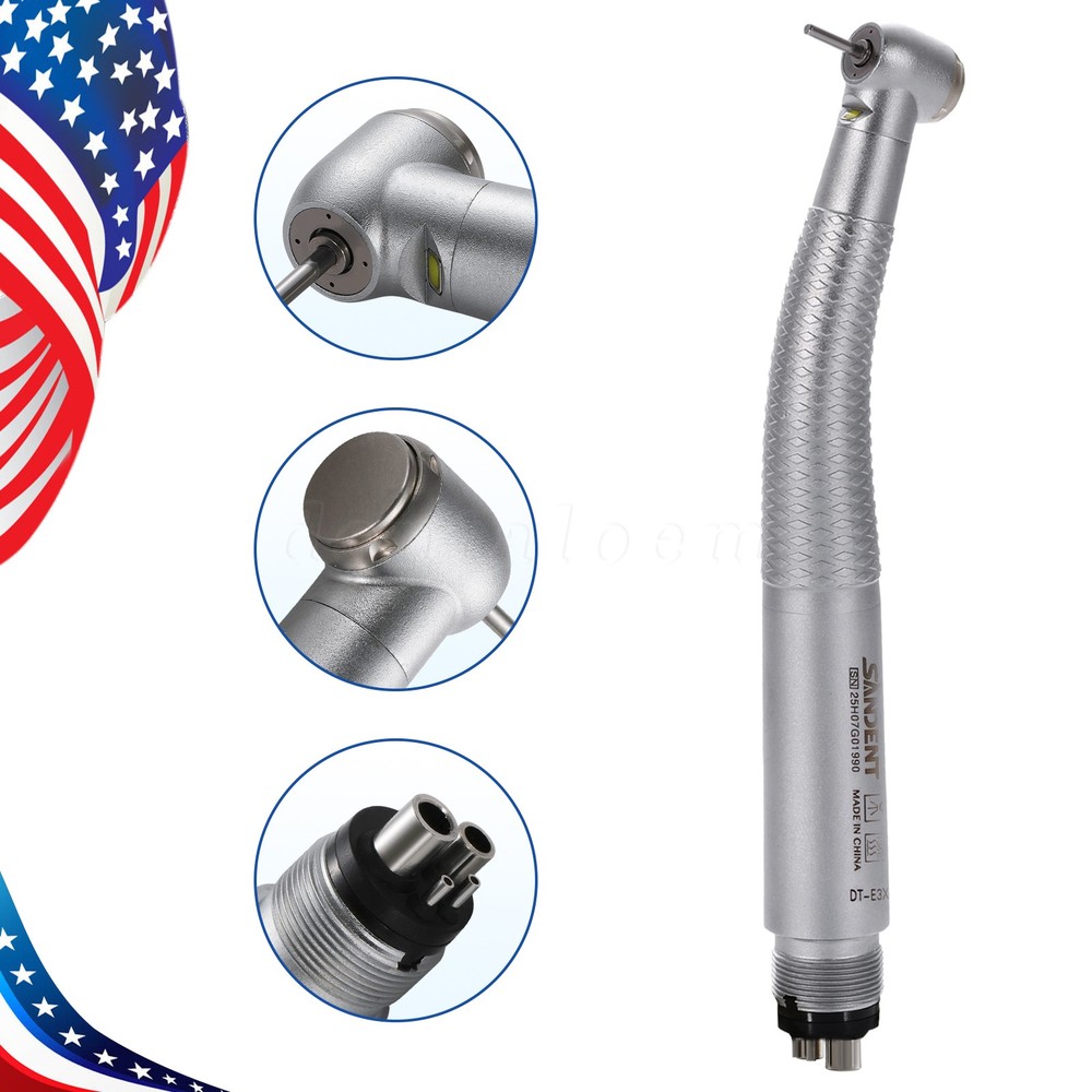 High-speed Air Turbine LED Handpiece W/ Generator, 300,000~400,000rpm 4hole