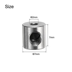 20pcs Set Screw Collars 2mm Bore Shaft Collars, 7mm OD, Stainless Steel