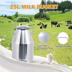 🔵Cow Milking Machine Portable 25 L/6.6 gal Automatic Pulsation Vacuum Milker
