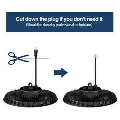 4Pack 300W UFO Led High Bay Light Industrial Commercial Factory Lighting Fixture