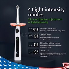 Dental Cordless LED Light Cure Lamp Metal Head 1S LED Curing Light Photopolymer