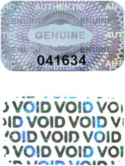 dose not apply 300 Pcs Authentic Hologram Labels/Stickers 300PCS, Silver