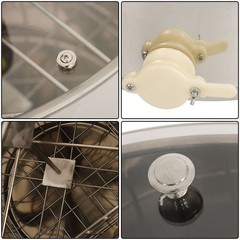 Stainless Steel Electric Honey Extractor Beekeeping Equipment 1300RPM 4/8 Frames