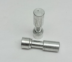 Lot of 2 Rexnord 10486792 Utility Barrel Lock #4 Silver Lock w/End Cap, 93180100