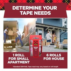 Scotch Secure Seal Ultra Clear Packaging Tape 1.88 in x 50 yd 2 Pack Shipping