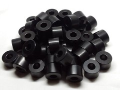 Black Anodize Aluminum Spacer Bushing 3/4″ OD x 5/16″ ID–Fits M8 or 5/16″ Bolts