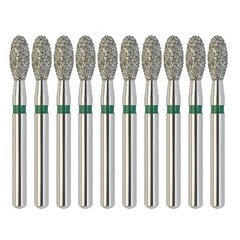 Multi-Use Football Diamond Burs FG 379/023C Egg Coarse Grit Green Friction Grip