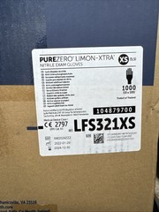 HALYARD PUREZERO LIMON-XTRA Nitrile Exam Gloves *1 CASE* Size: XSMALL *See Date*