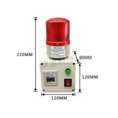 High Low Air Pressure & Water Oil Pressure Alarm 105dB Sound Light 24V/220V New