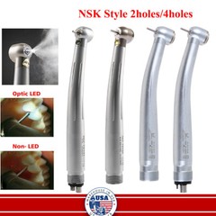 NSK Style Dental( LED Fiber Optic E-generator) High Speed Handpiece 2/4H Turbine