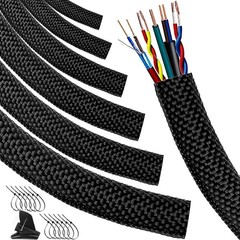 Braided Split Sleeving Wire Loom Tubing Cable insulated Sleeve Cord Protector